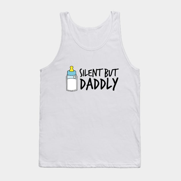 Silent but daddly funny Milk Bottle 02 Tank Top by HCreatives